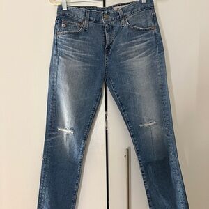 Stylish Blue Distressed Jeans